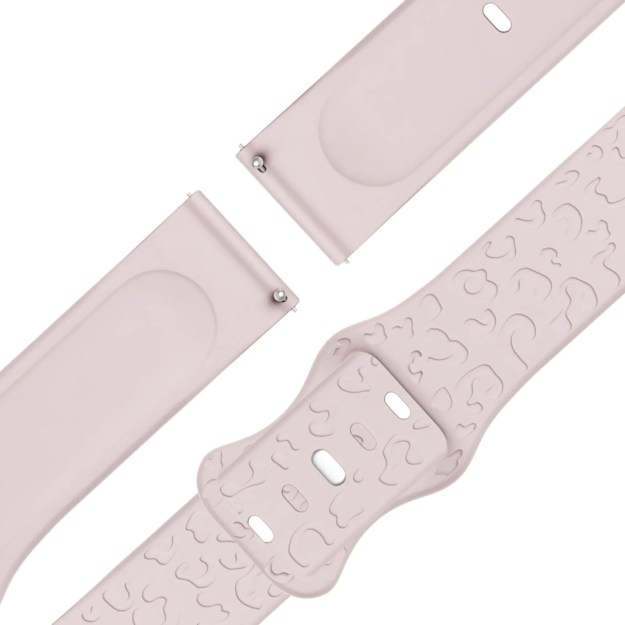 Bandz Garmin Bounce 2 Silicone Strap 'Leopard' (Pink)