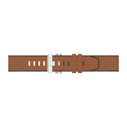 Garmin Fenix 8 - 47mm Leather Hybrid Strap (Brown)