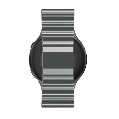Bandz Garmin Forerunner 570 - 47mm Premium Steel Strap 'Ocean' (Titanium Grey)