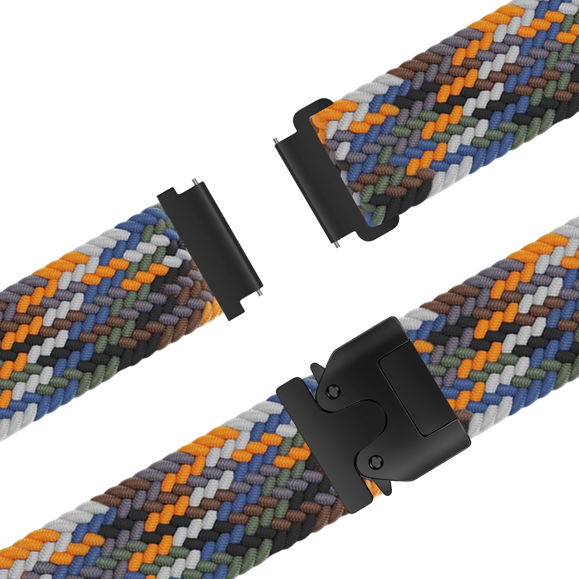 Bandz Garmin Venu SQ Braided Strap 'Parachute' (Multicolour)