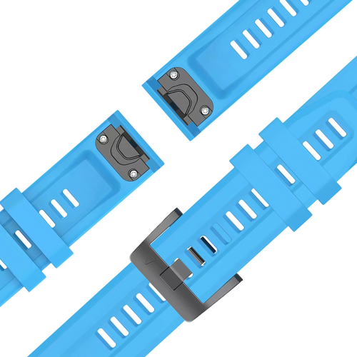 Bandz Garmin Quatix 5 / 6 / 7 Silicone Strap 'Classic' (Sky Blue)