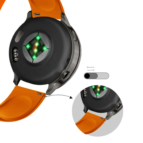 Bandz Garmin Forerunner 570 - 47mm Sport Strap 'Deluxe' (Orange)