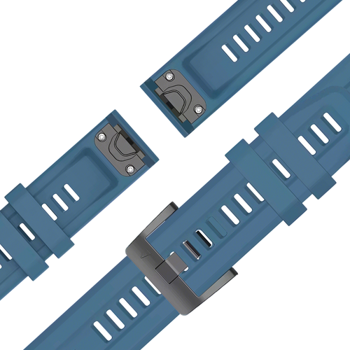 Bandz Garmin Instinct 3 - 45mm Silicone Strap 'Classic' (Rock Green)