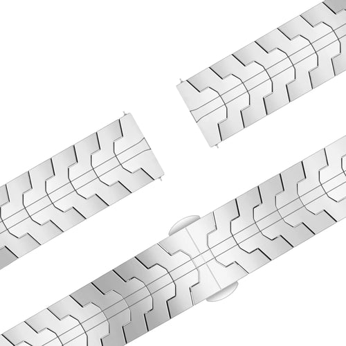 Bandz Garmin Venu 3 Steel Strap 'Iron' (Silver)