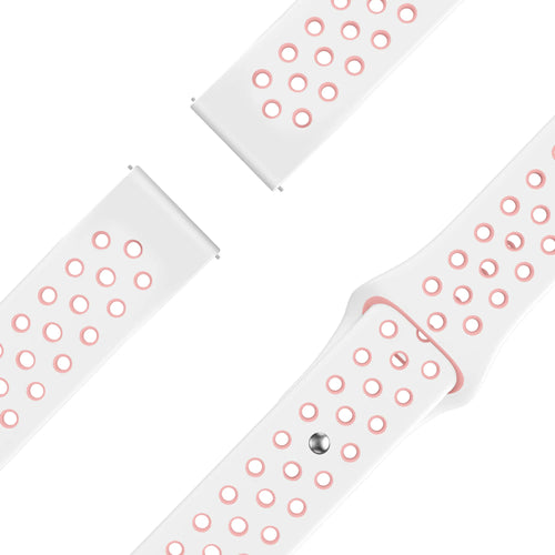 Bandz Garmin Forerunner 170 Sport Strap 'Deluxe' (White/Pink)