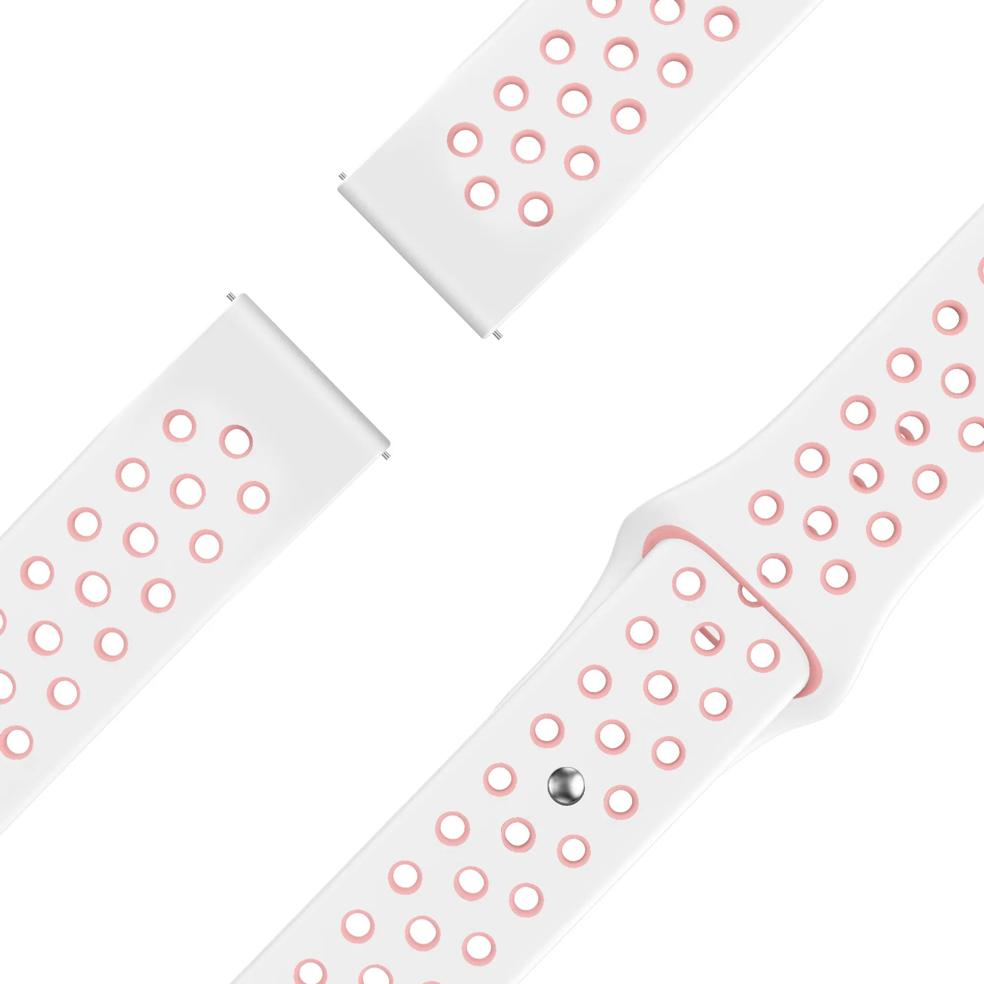 Bandz Garmin Forerunner 170 Sport Strap 'Deluxe' (White/Pink)