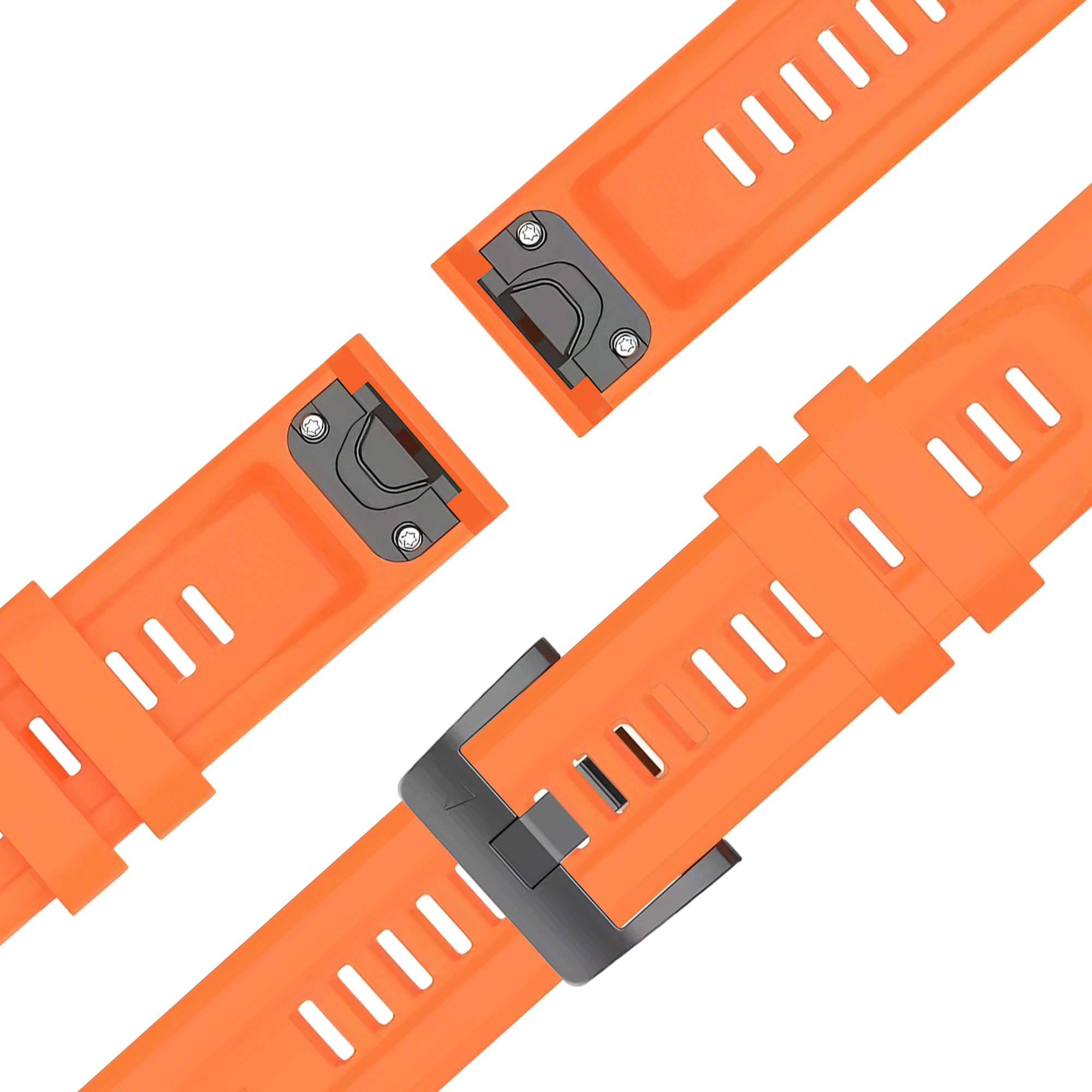 Bandz Garmin Instinct 2s Silicone Strap 'Classic' (Orange)