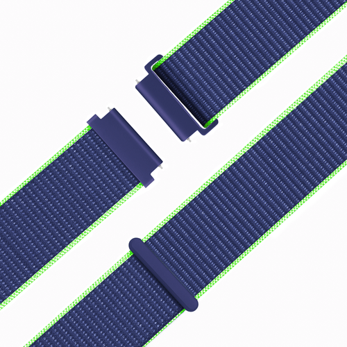 Bandz Garmin Approach S42 Nylon Loop Strap (Blue/Lime)
