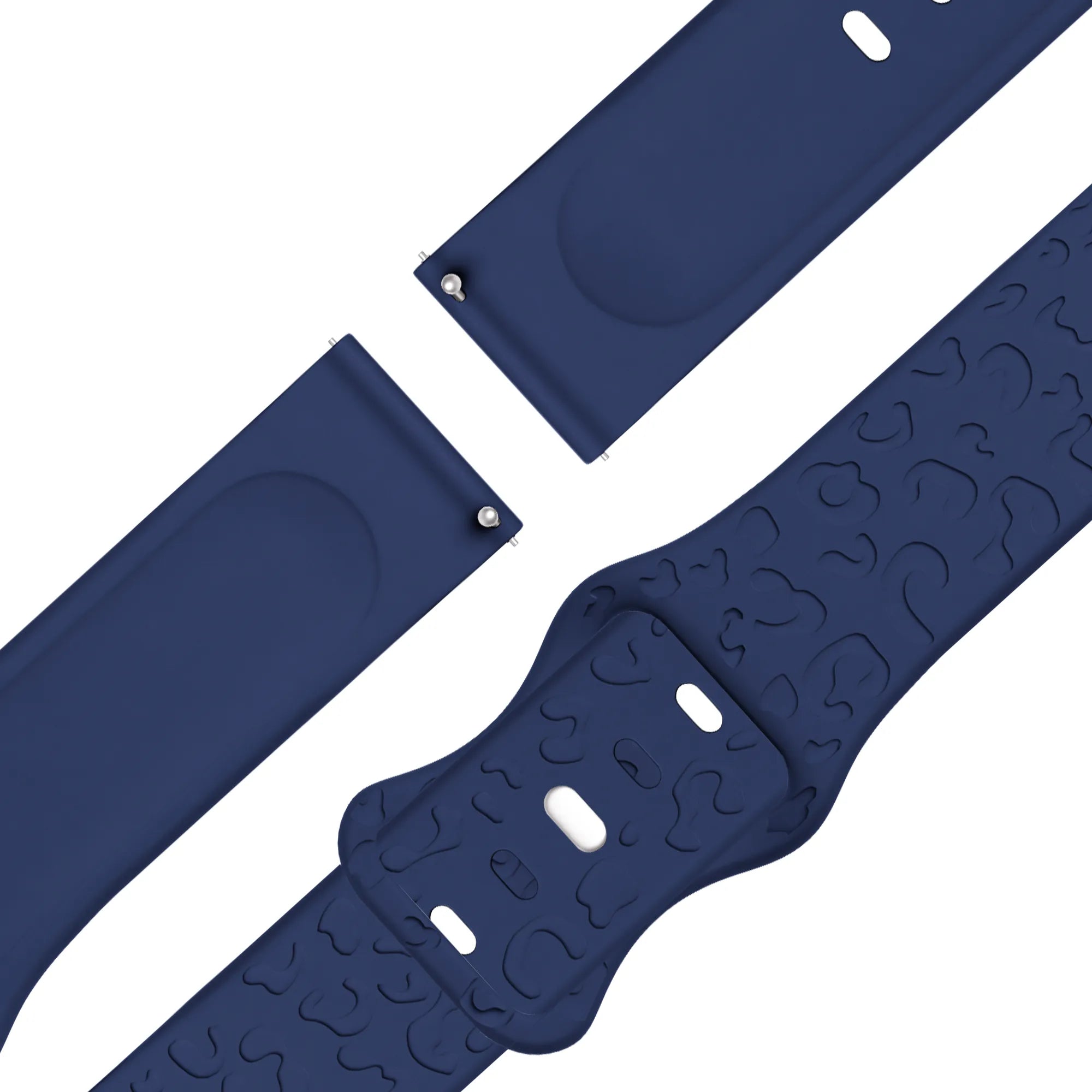 Bandz Garmin Bounce 2 Silicone Strap 'Leopard' (Dark Blue)