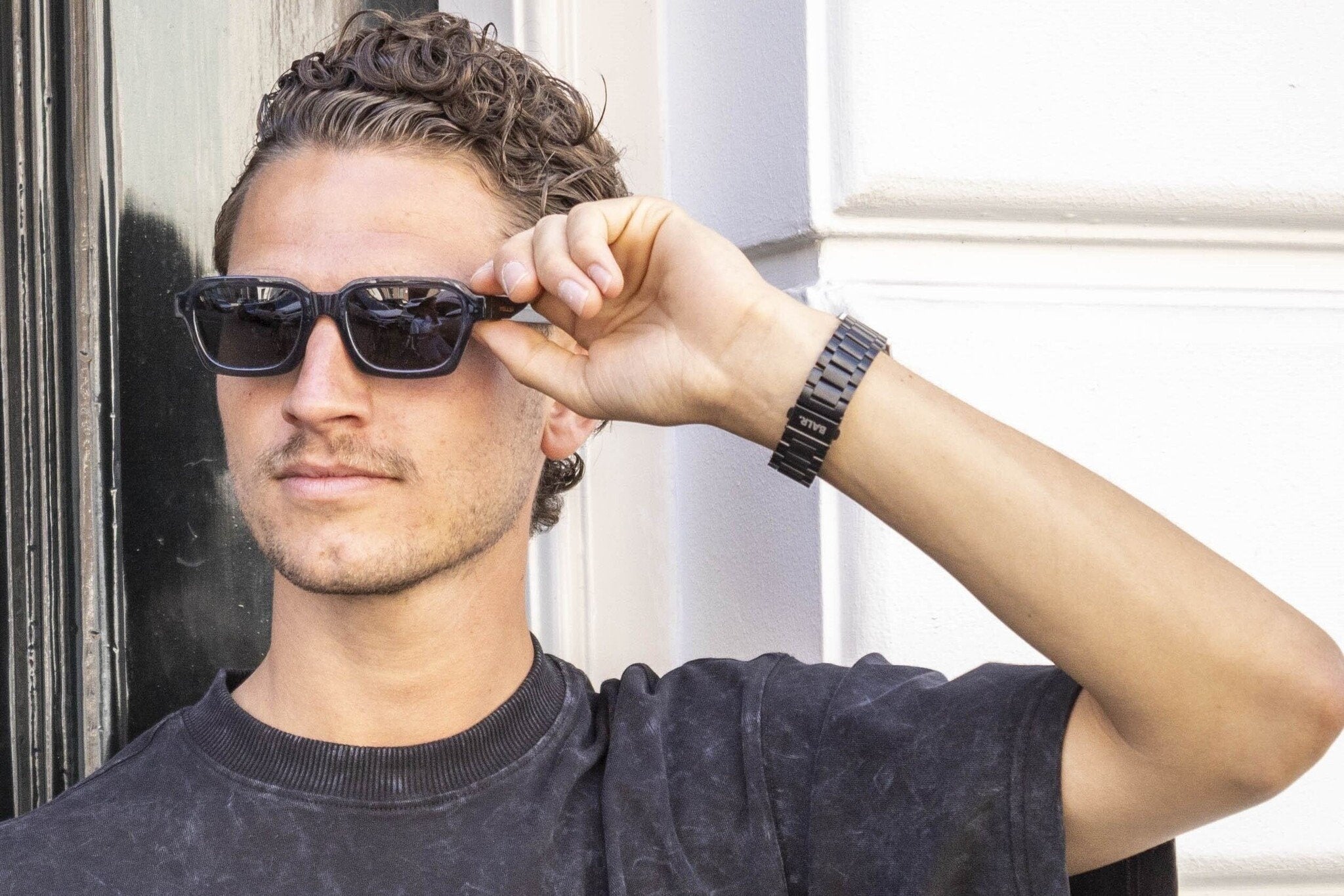 BALR Samsung Galaxy Watch 7 40mm Steel Link Strap (Black)