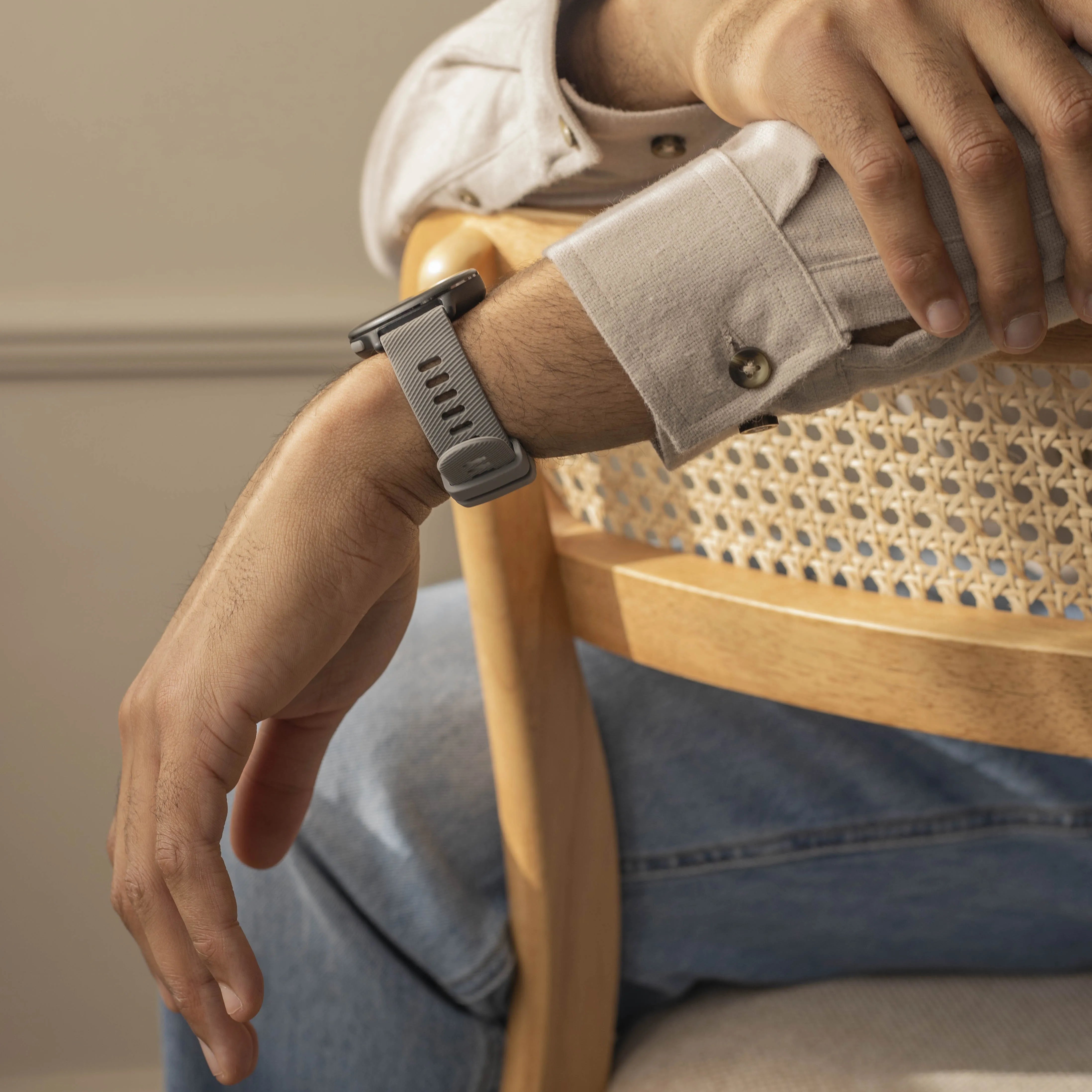Coros Apex 42mm Silicone Strap (Light Gray)