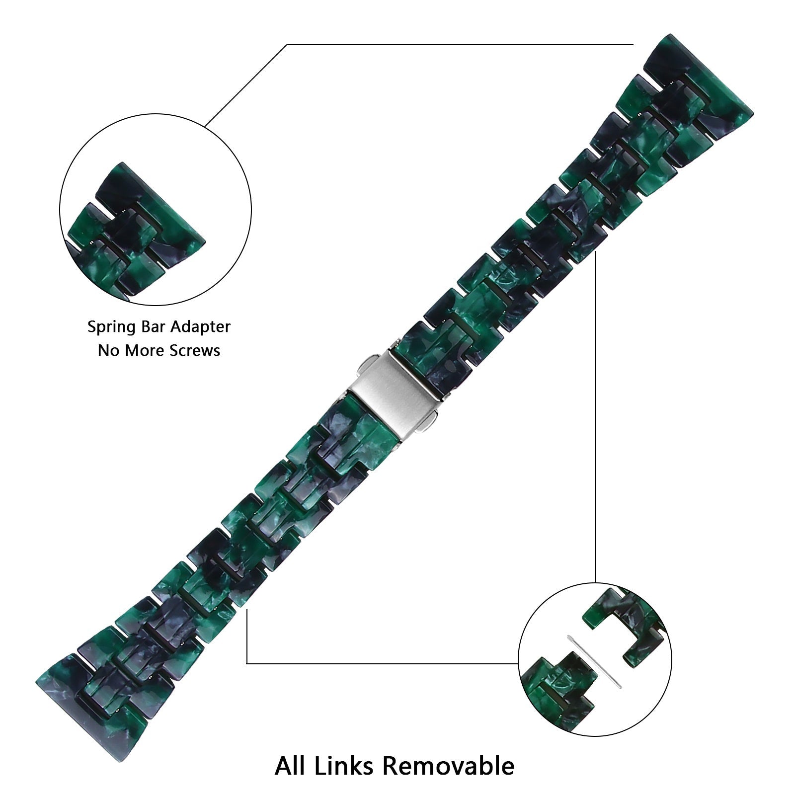 Amazfit GTS 4 Resin Strap (Green)