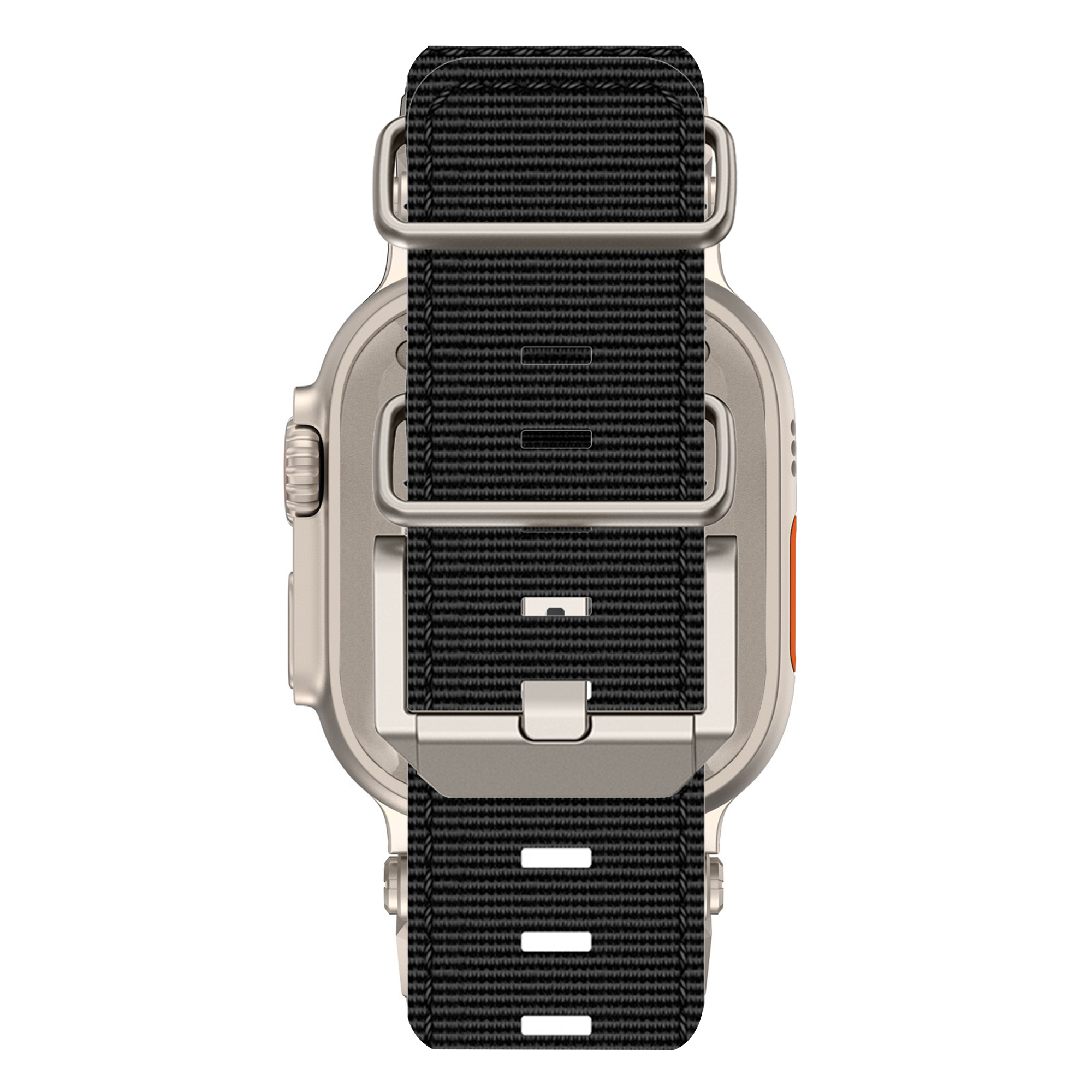 Bandz Apple Watch Ultra Nylon Strap 'Explorer' (Black with Titanium)
