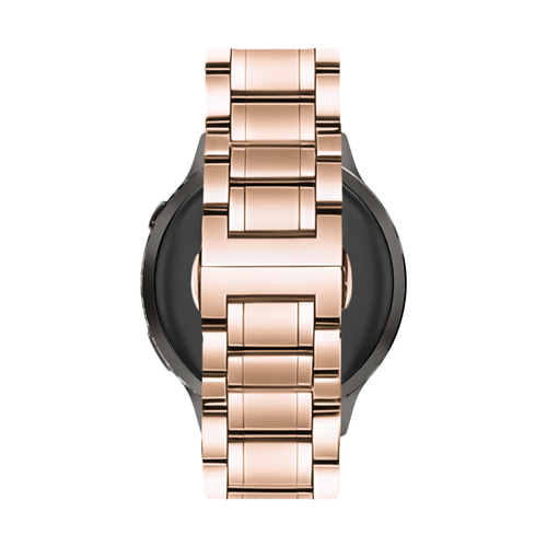 Bandz Garmin Vivoactive 4s Steel Link Strap 'Deluxe' (Rose Gold)