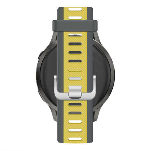 Bandz Garmin D2 Air X15 Dual Buckled Sport Strap (Grey/Yellow)