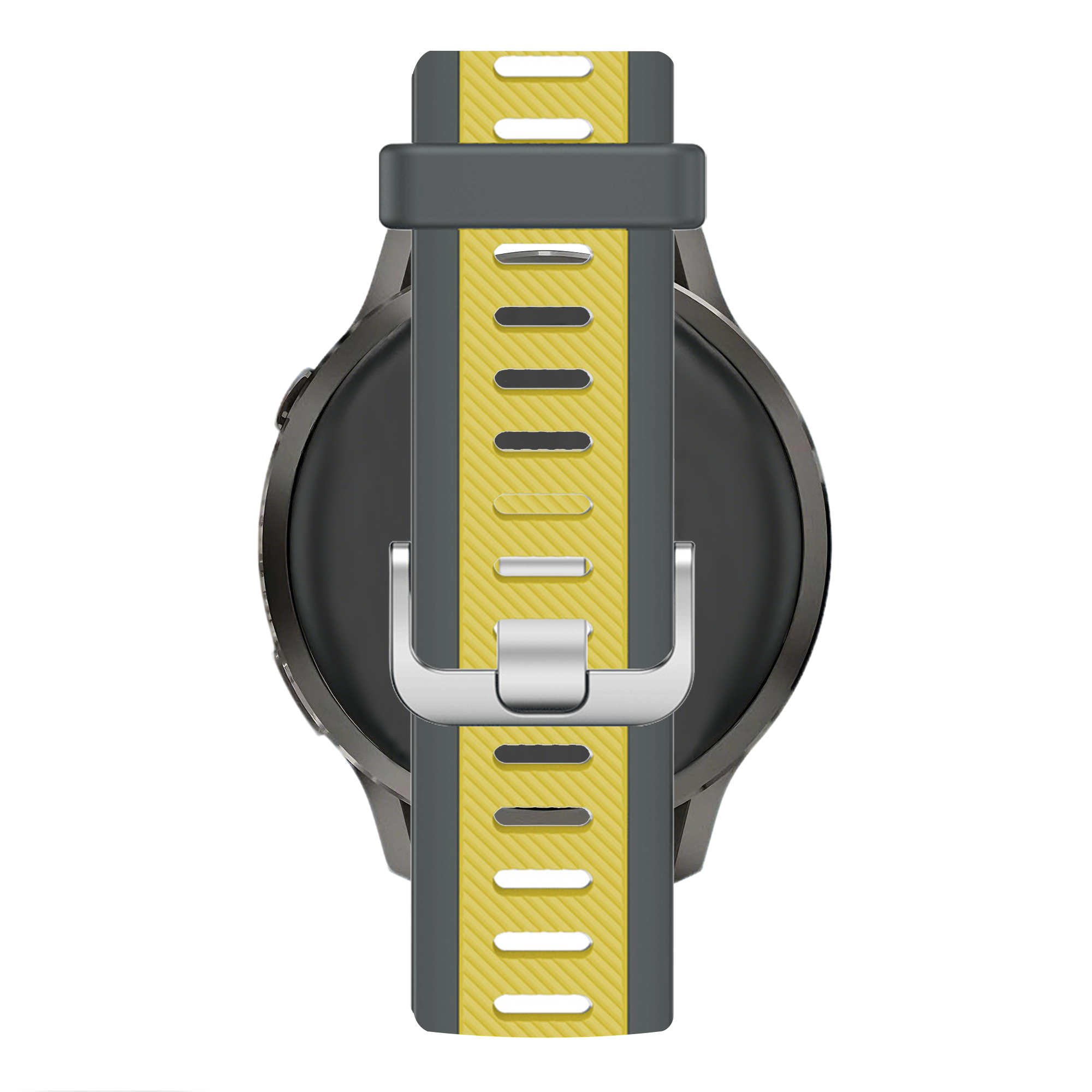 Bandz Garmin D2 Air X15 Dual Buckled Sport Strap (Grey/Yellow)