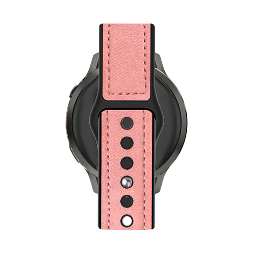 Bandz Garmin Approach S50 Leather Strap 'Hybrid' (Pink)