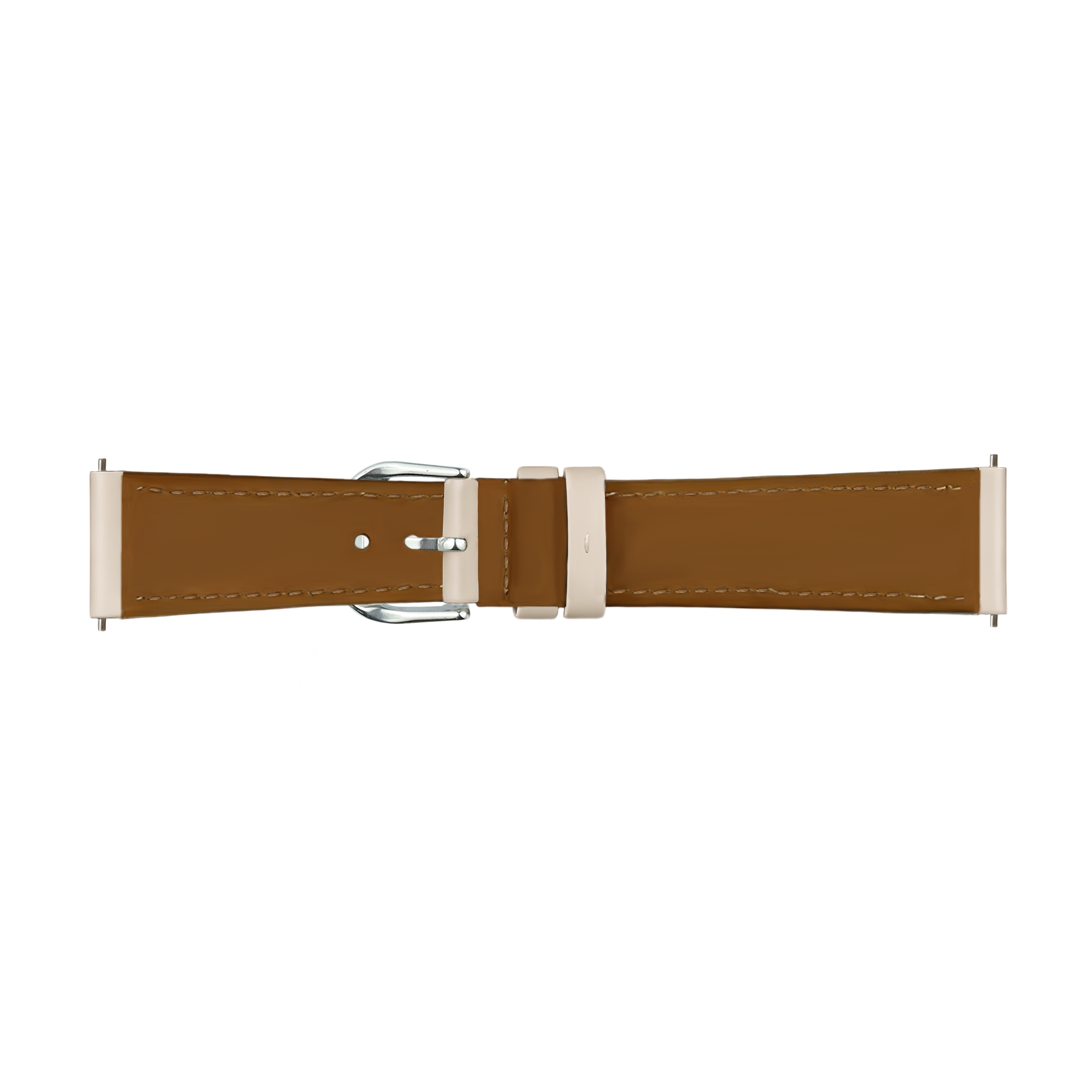 Samsung Galaxy Watch 7 - 40mm Slimfit Leather Strap (Milk Tea)