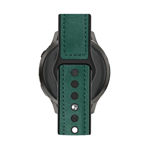 Bandz Garmin Approach S42 Leather Strap 'Hybrid' (Green)
