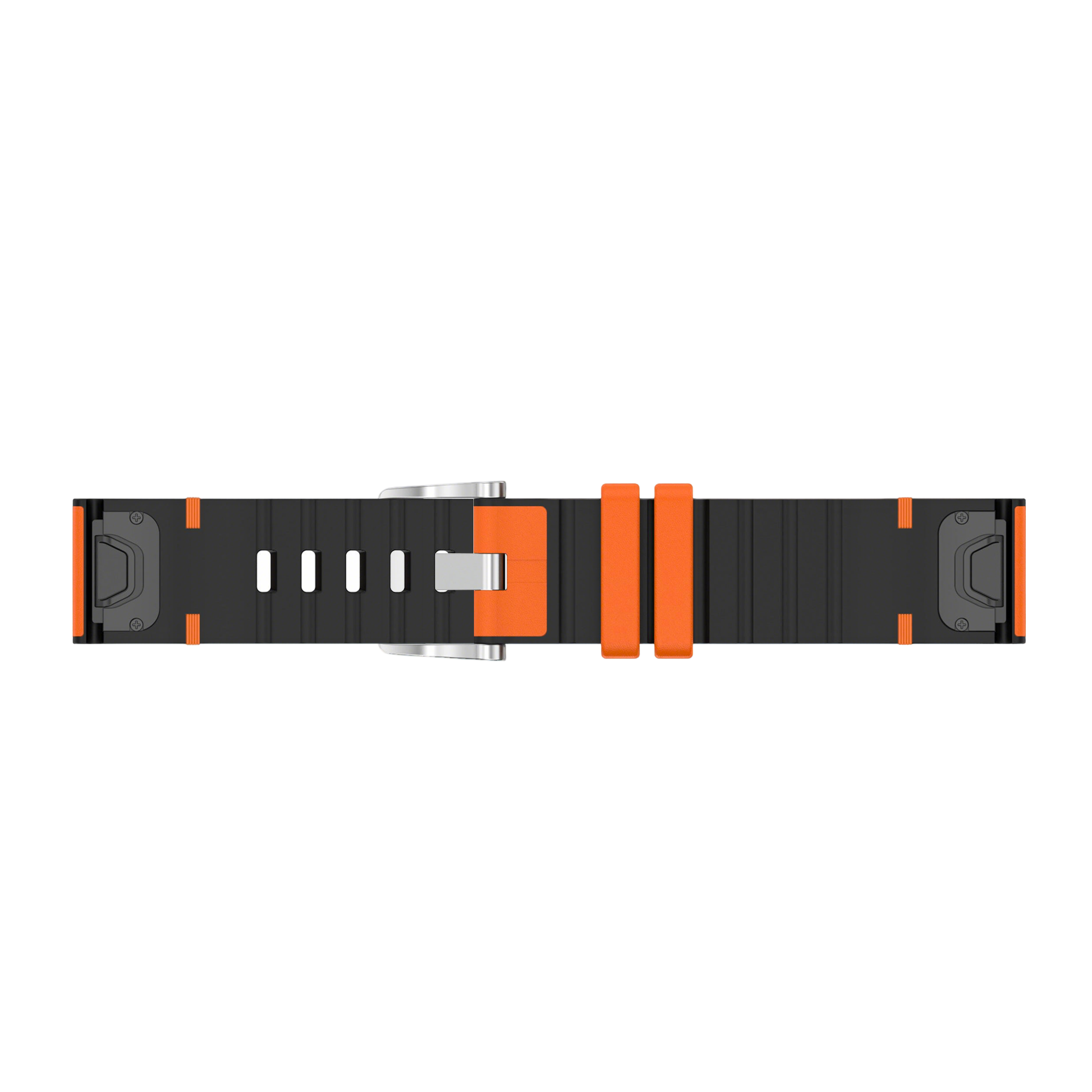 Garmin Fenix 8 - 51mm Leather Hybrid Strap (Orange)
