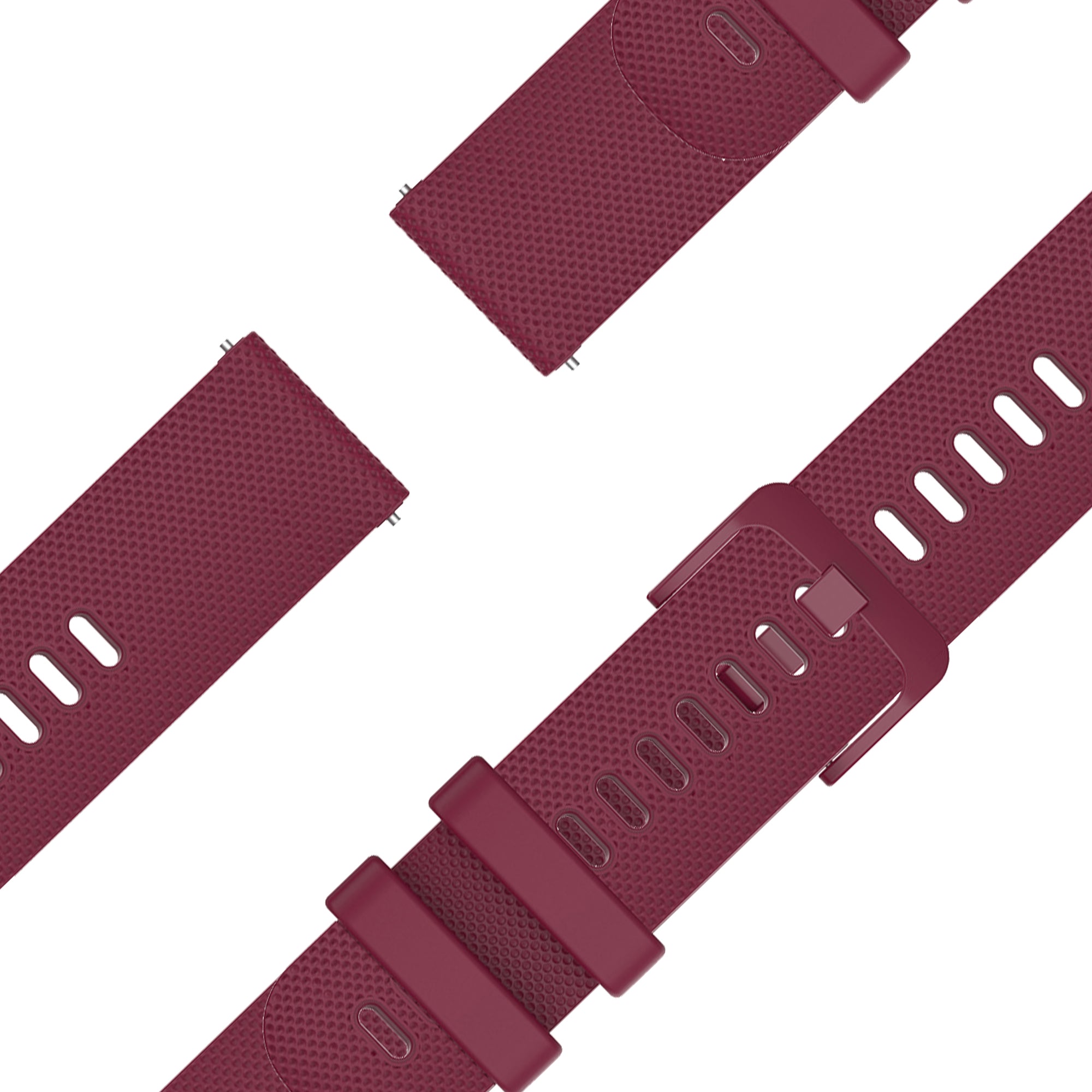 Bandz Garmin Vivoactive 6 Silicone Strap 'Premium' (Wine Red)
