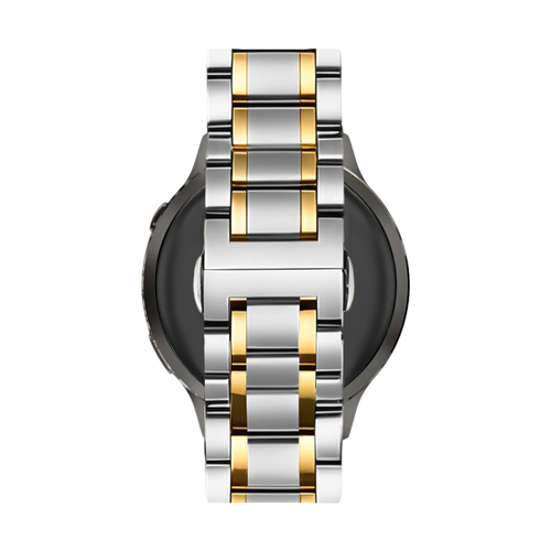 Bandz Garmin Approach S44 Steel Link Strap 'Deluxe' (Silver/Gold)