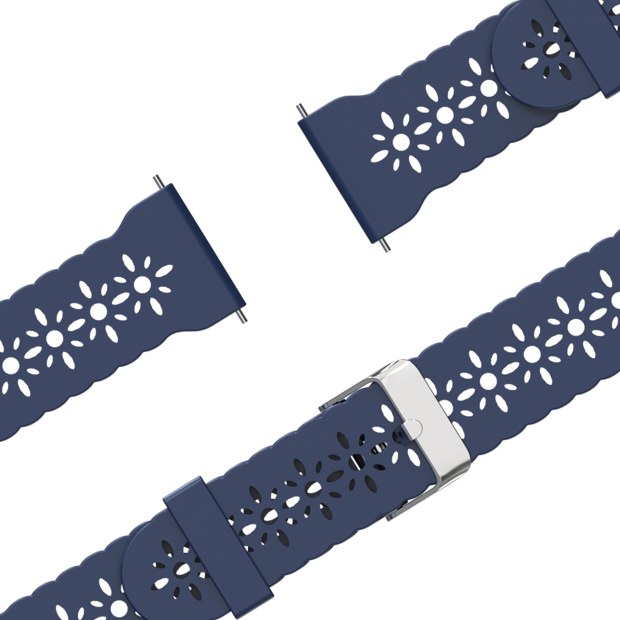 Bandz Garmin Vivoactive 6 Silicone Strap 'Lace' (Dark Blue)
