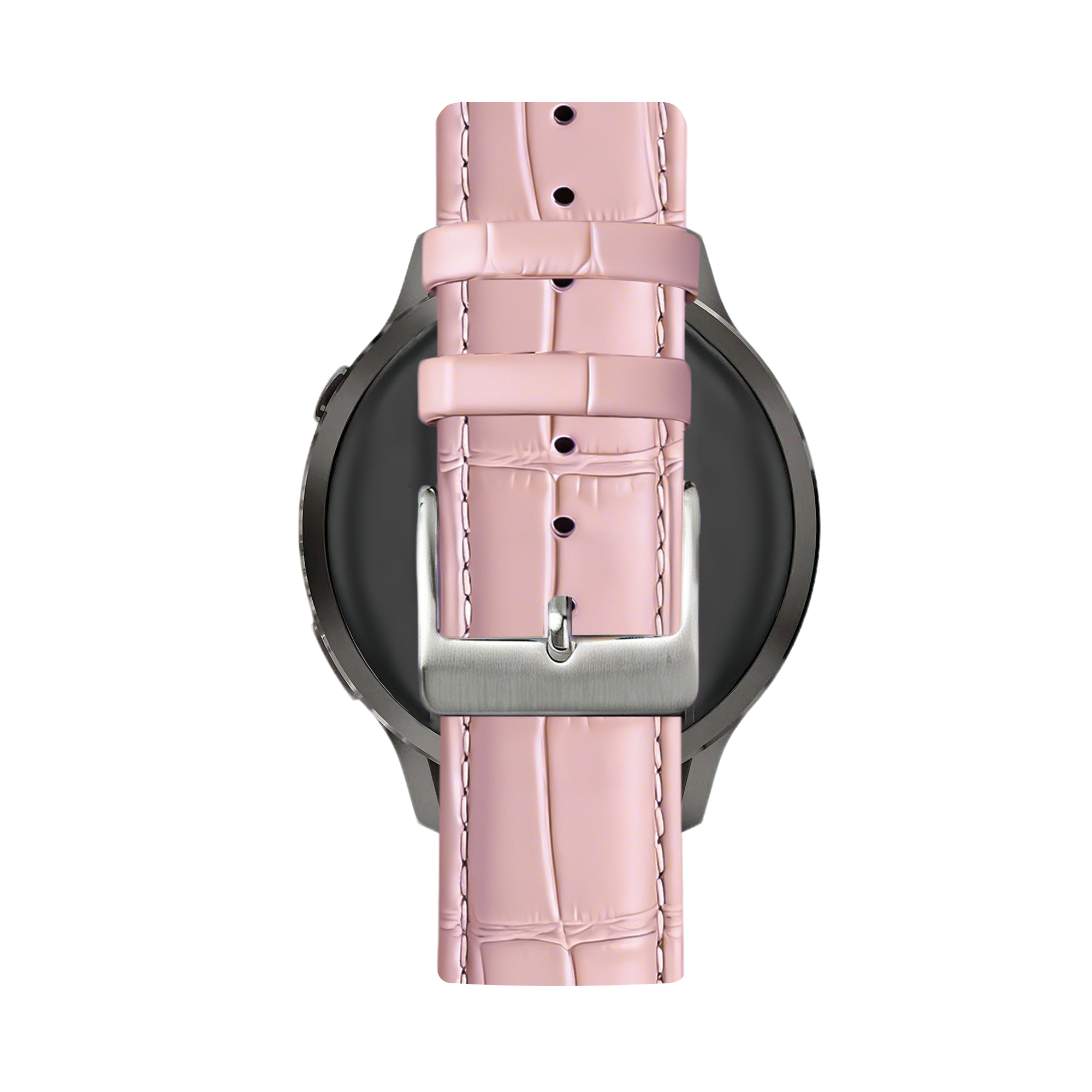 Bandz Garmin Forerunner 55 Leather Strap Crocodile Grain (Pink)