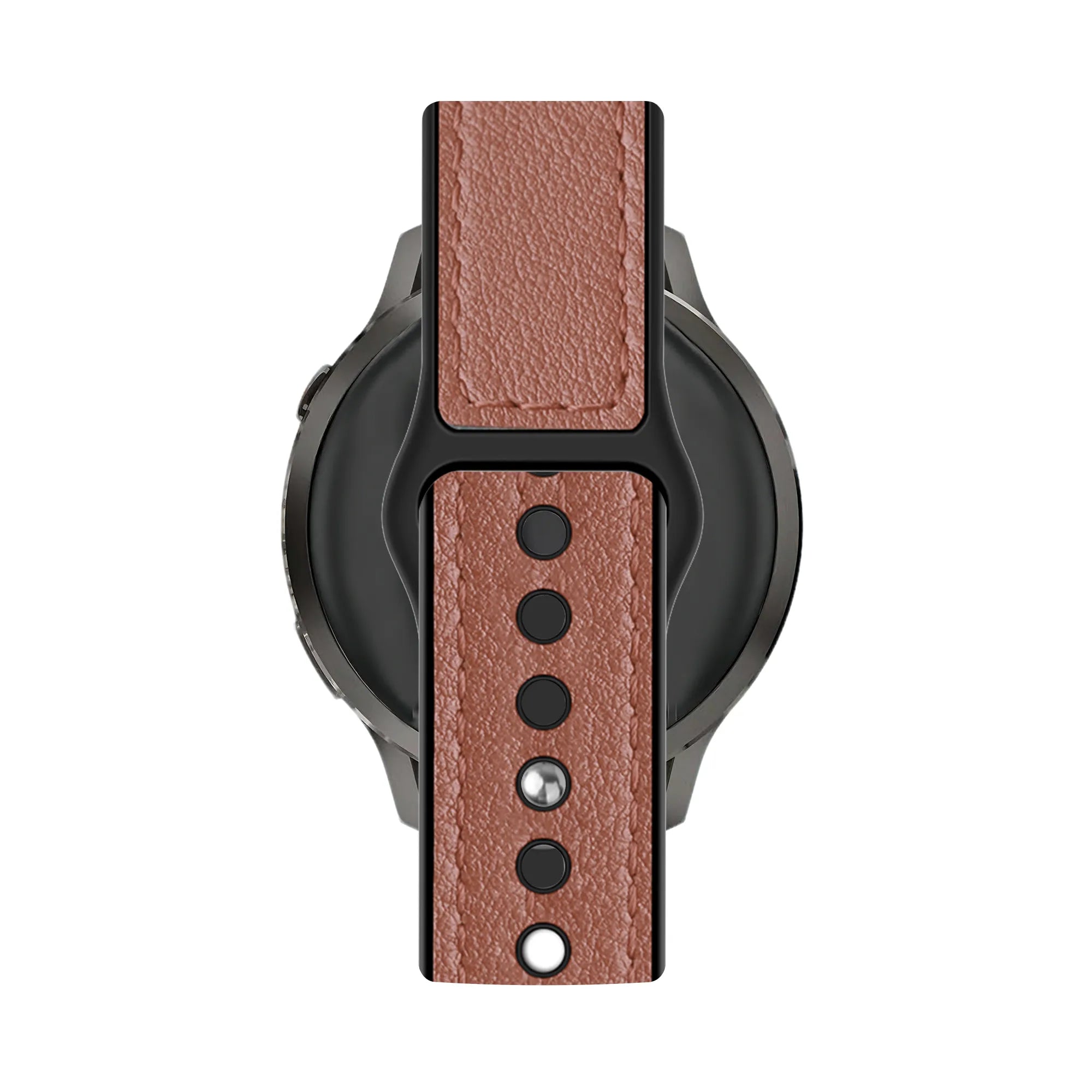 Bandz Garmin Forerunner 170 Leather Strap 'Hybrid' (Brown)