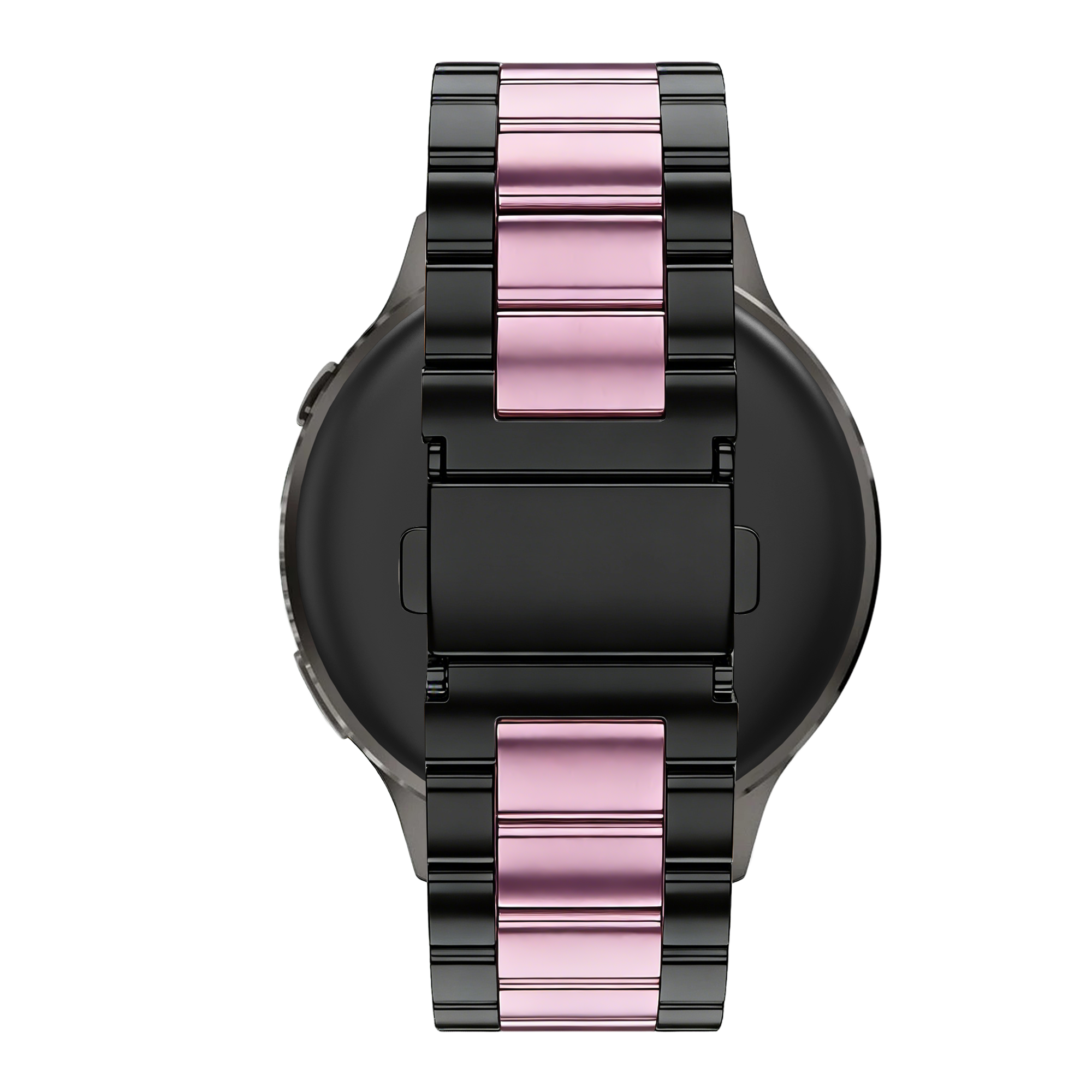 Bandz Garmin Venu SQ 2 Steel Strap 'Classic' (Black/Pink)