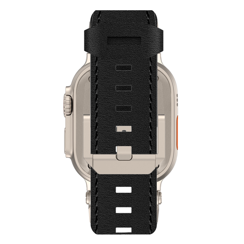Bandz Apple Watch Leather Strap 'Explorer' (Black)