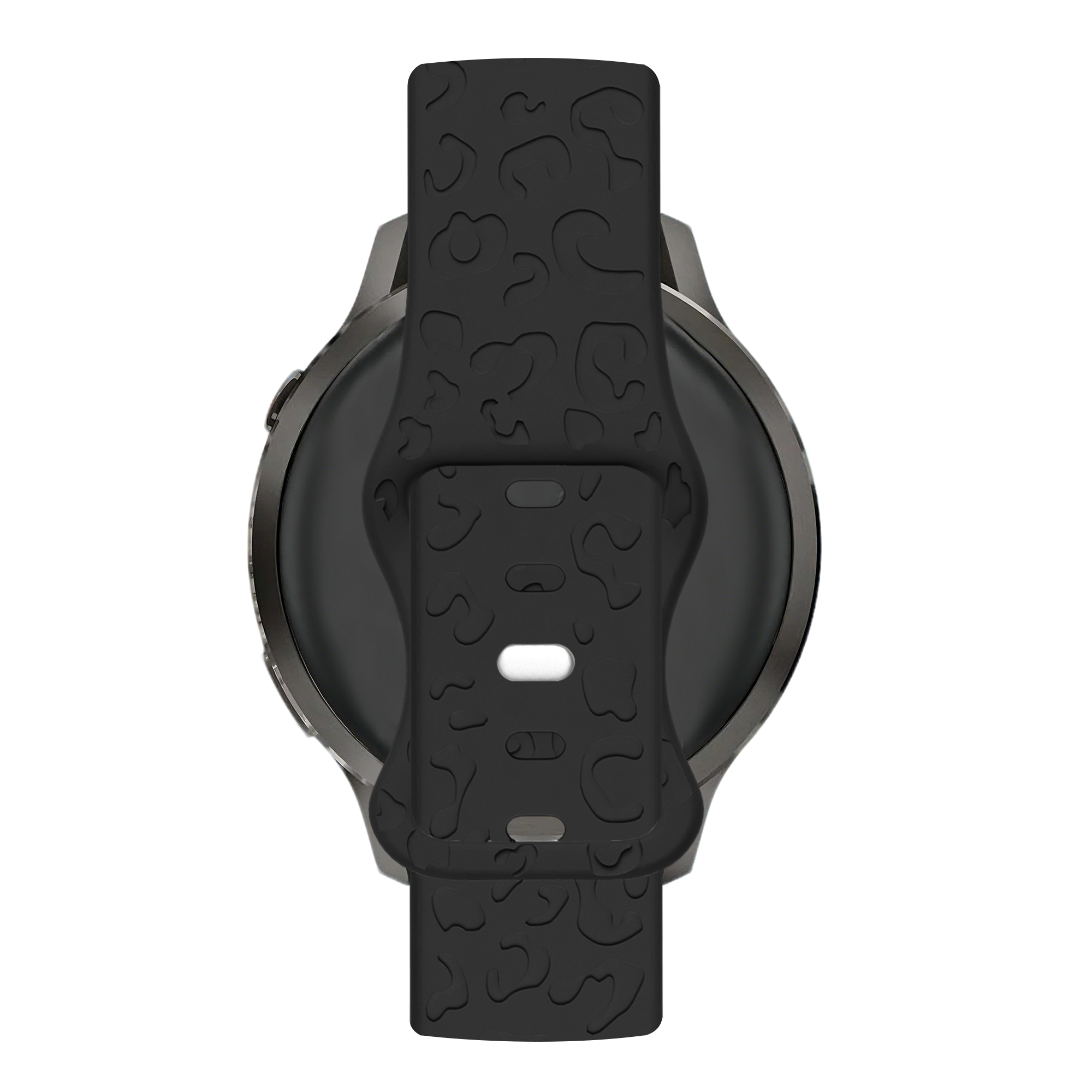 Bandz Garmin Forerunner 570 - 42mm Silicone Strap 'Leopard' (Black)