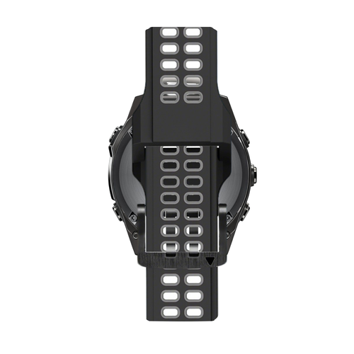 Bandz Garmin Fenix 7x Buckled Sport Strap (Black/Grey)