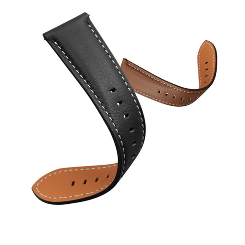 Samsung Galaxy Watch 8 - 44mm Premium Leather Strap (Black)