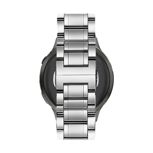 Bandz Garmin Vivomove HR Steel Link Strap 'Deluxe' (Silver)