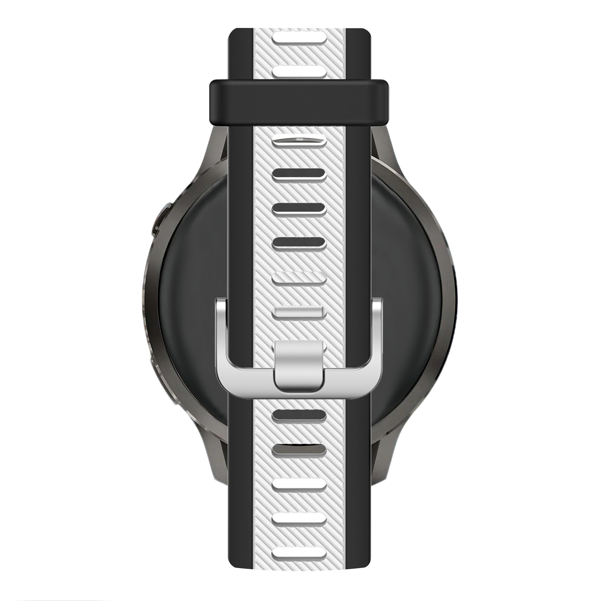 Bandz Garmin Approach J1 Dual Buckled Sport Strap (Black/White)