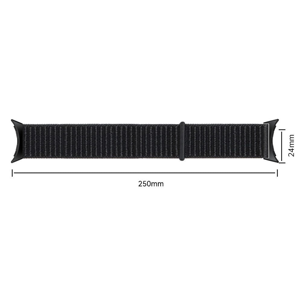 Cinturino In Nylon Per Google Pixel Watch + 2 Pellicole Protettive – Nero - 2