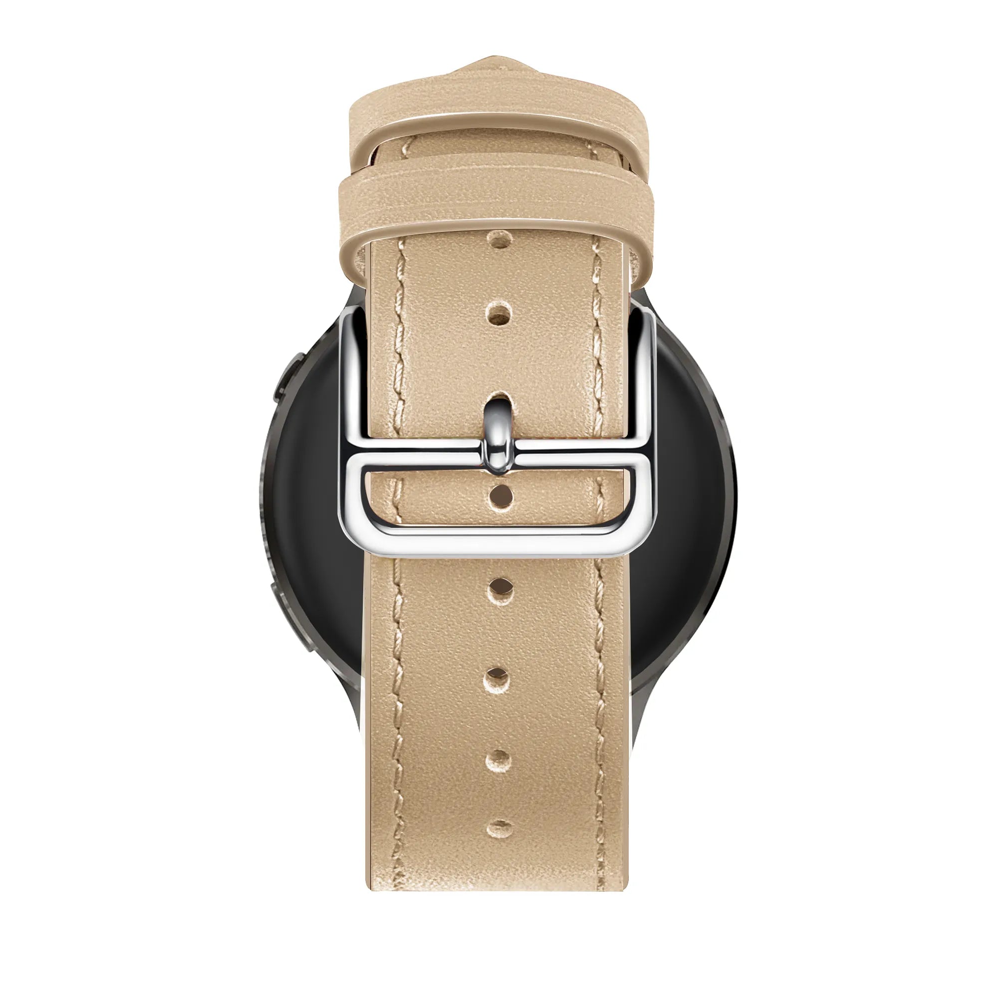 Bandz Garmin Forerunner 255s Leather Strap 'Deluxe' (Milk Tea)