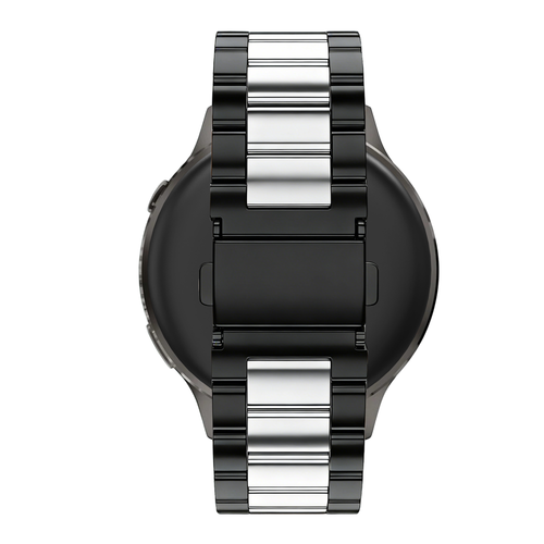 Bandz Garmin Vivomove Style Steel Strap 'Classic' (Black/Silver)