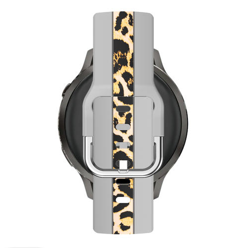 Bandz Amazfit Cheetah 2 Pro Dual Leopard Strap (Light Grey)