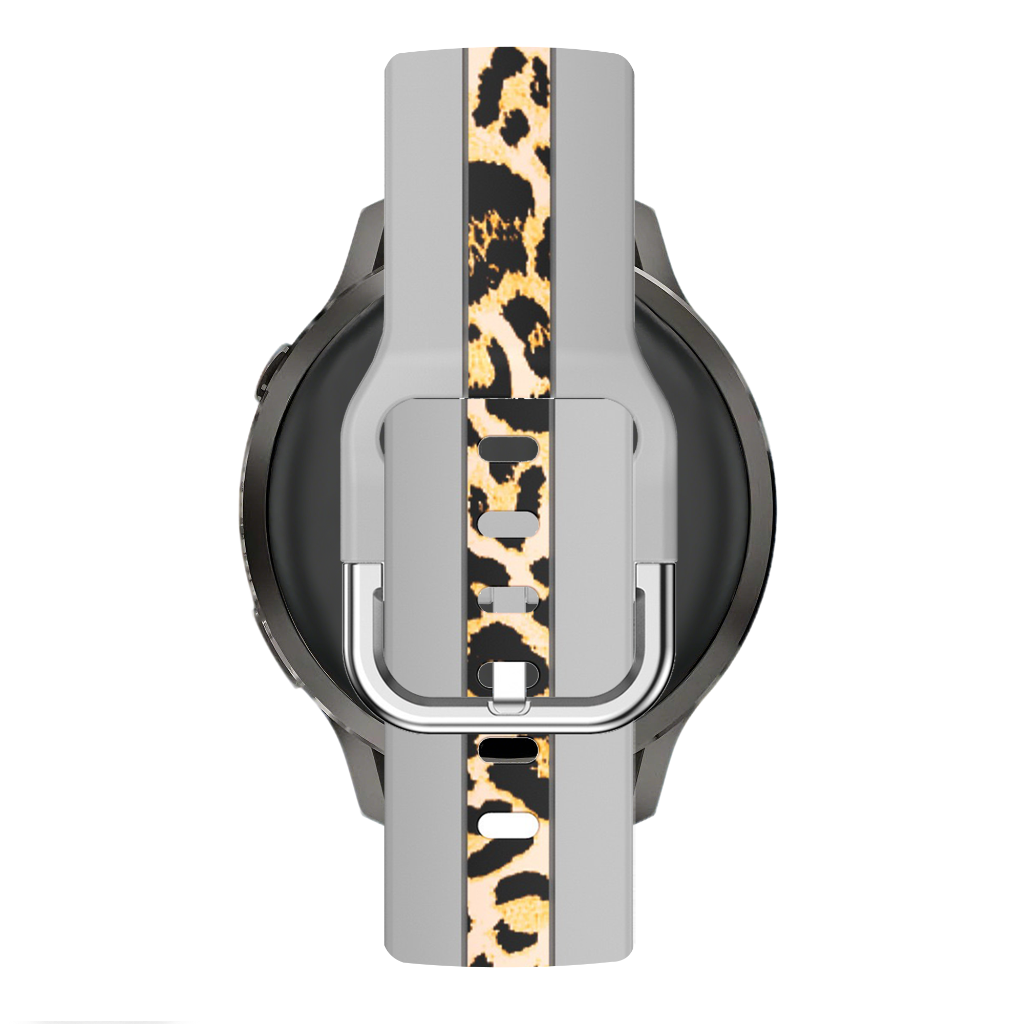 Bandz Amazfit Cheetah 2 Pro Dual Leopard Strap (Light Grey)
