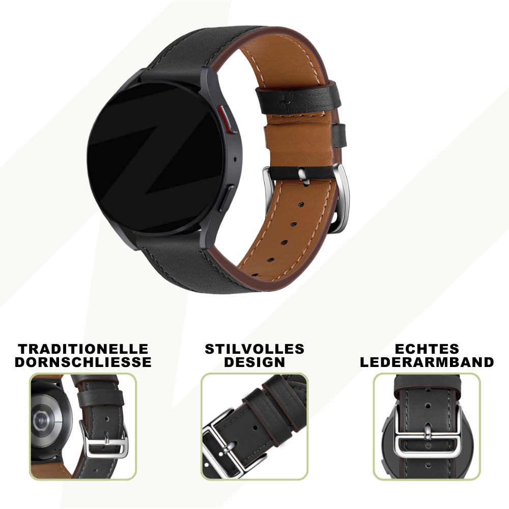 Bandz Coros Pace 2 Leather Strap 'Deluxe' (Black)