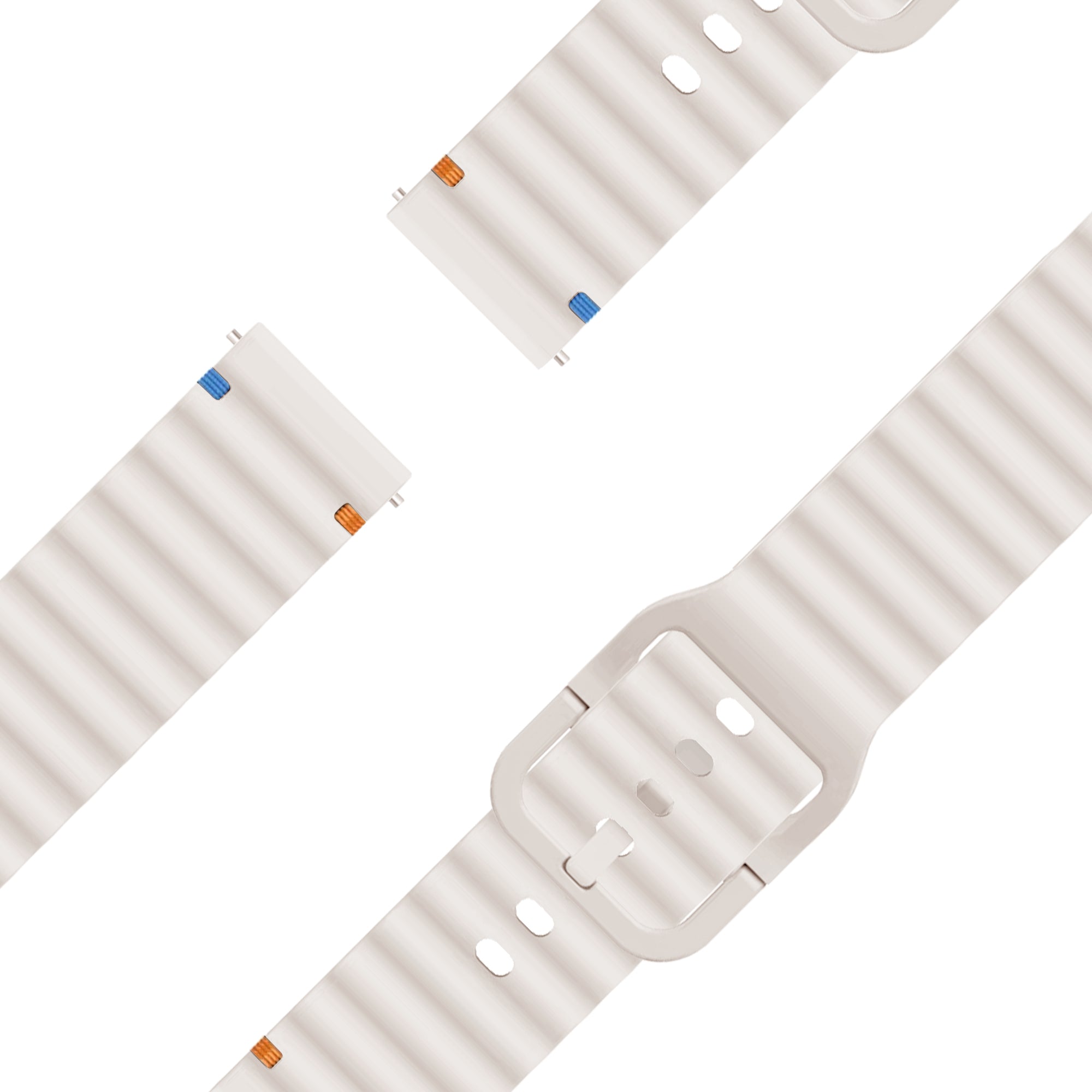 Bandz Garmin Venu 2s Silicone Strap 'Wave' (Starlight)