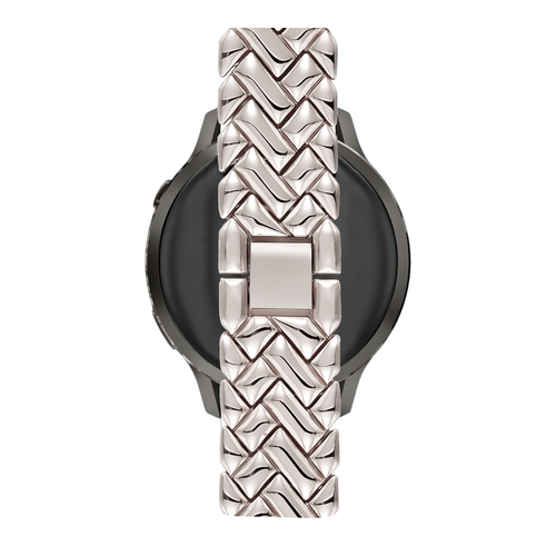 Bandz Garmin Vivomove 3s Metal Strap 'V-Type' (Starlight)