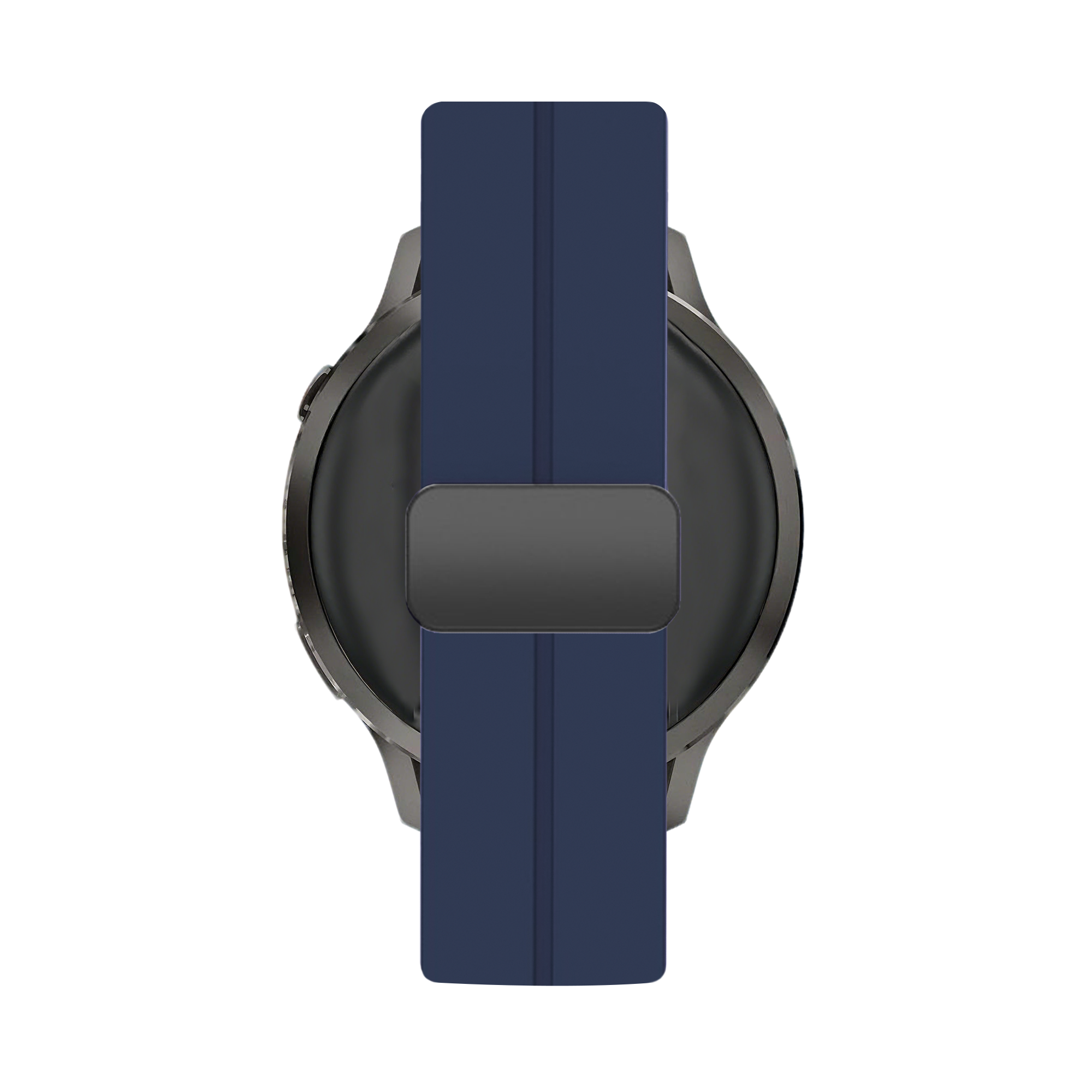 Bandz Garmin Vivoactive 4 Silicone Strap with D-Buckle (Dark Blue)