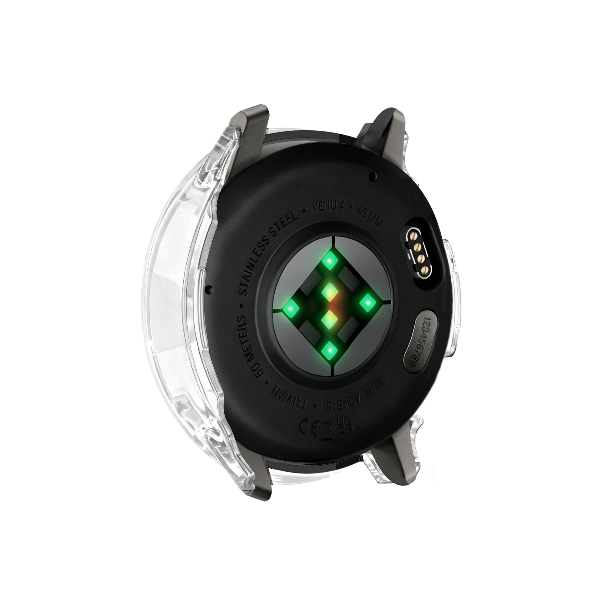 Bandz Garmin Venu 4 - 45mm PC Cover with Glass (Transparent)