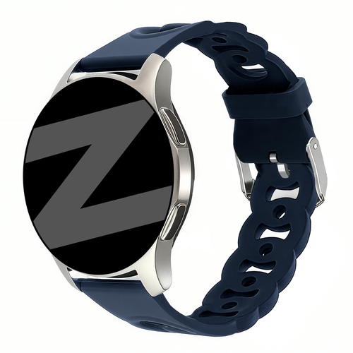 Bandz Xiaomi Amazfit GTS Silicone Strap 'Chains' (Dark Blue)
