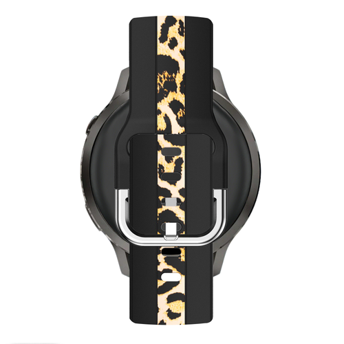 Bandz Garmin Venu SQ Dual Leopard Strap (Black)