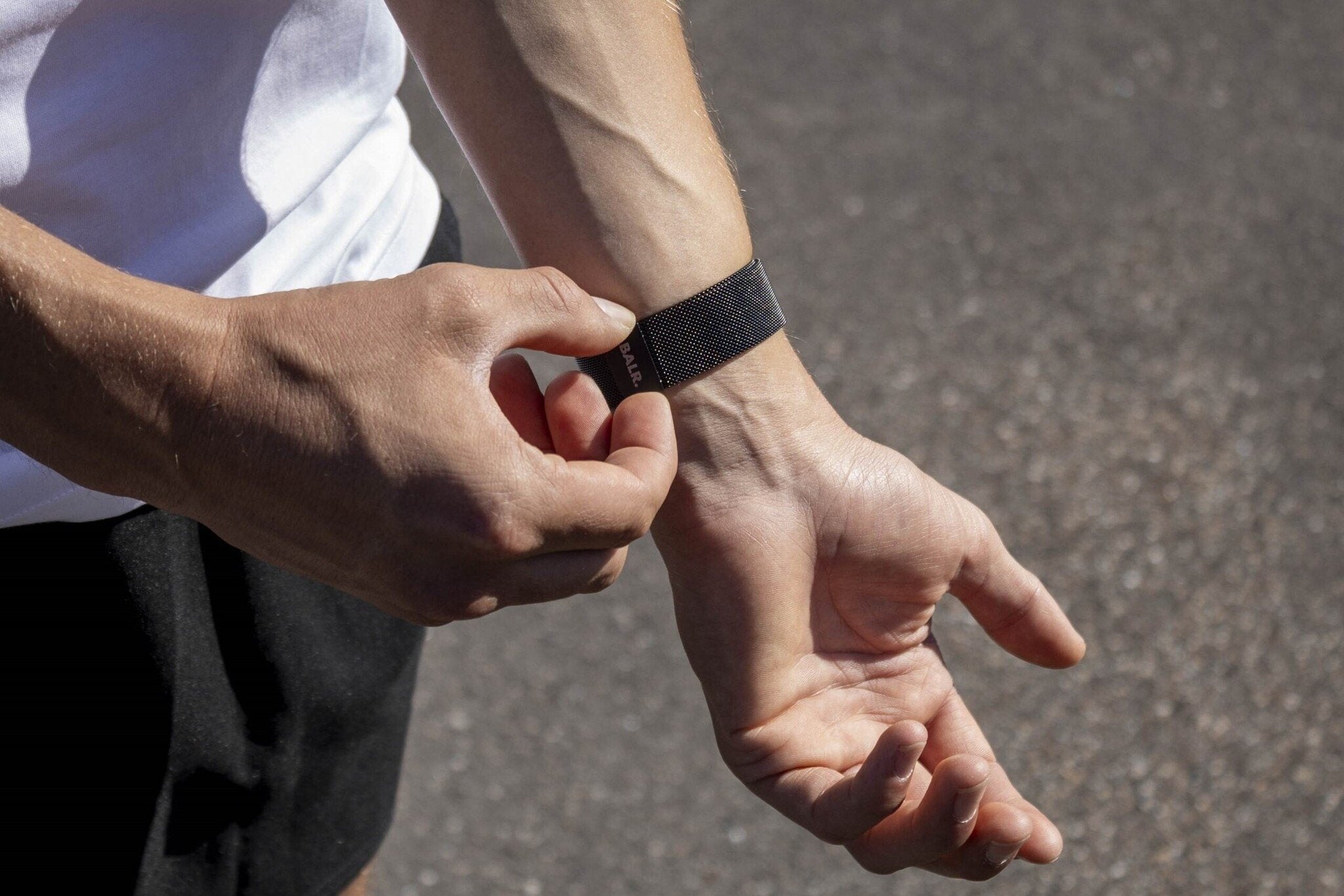 BALR Polar Grit X Pro Milanese Strap (Black)