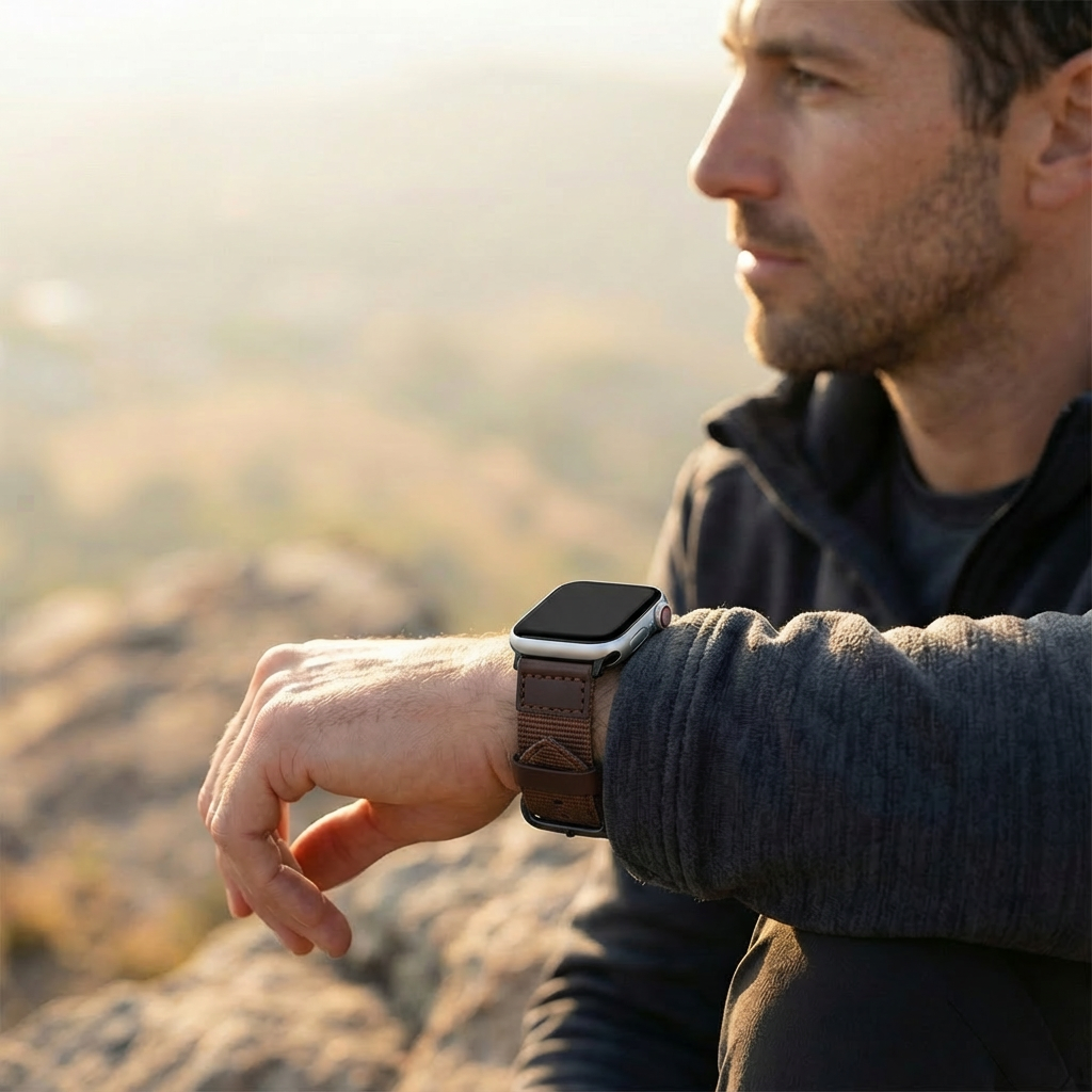 Apple Watch Canvas Strap (Brown)